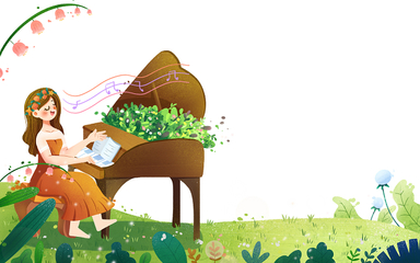 矢量绿色背景素材